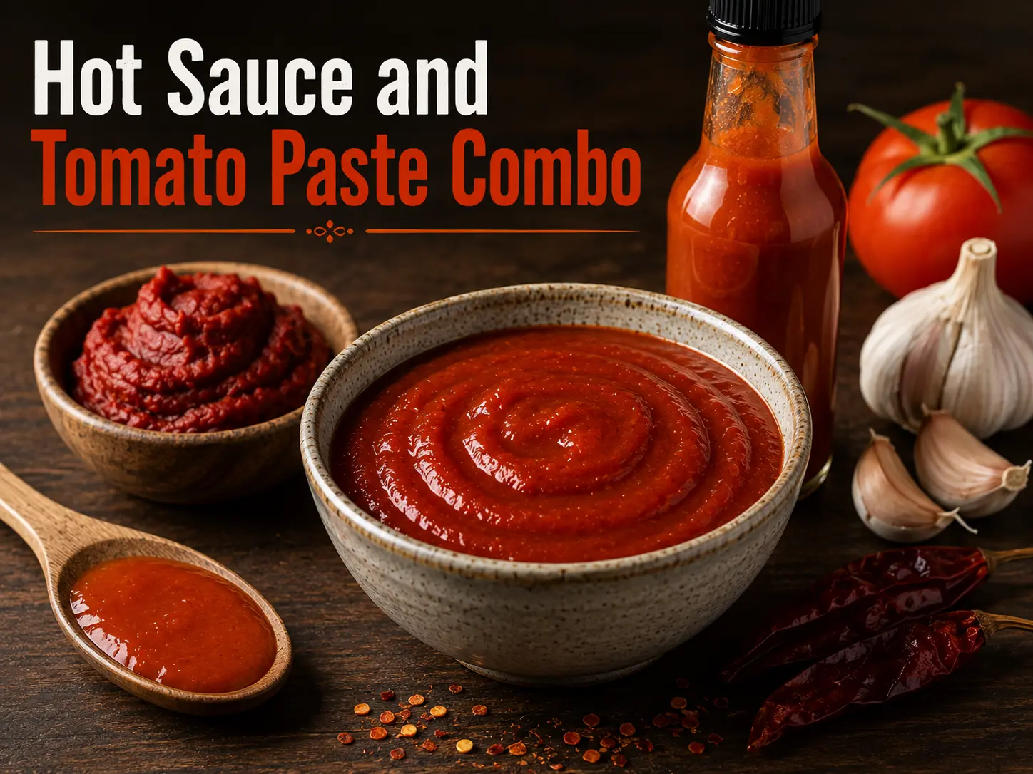 12 Best Adobo Sauce Substitutes That Actually Work 5 Various bottles and ingredients for making hot sauce and tomato paste adobo sauce substitute mixture