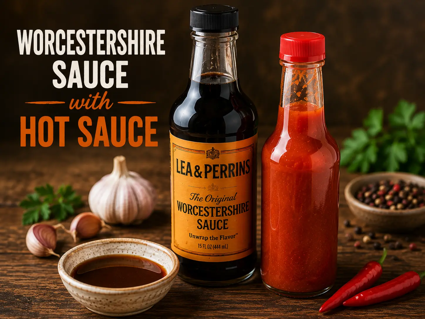 12 Best Adobo Sauce Substitutes That Actually Work 7 Worcestershire Sauce with Hot Sauce