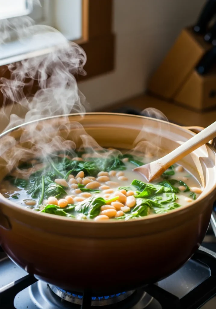 No-Chop Dinner Solutions: 7 Meals That Skip the Cutting Board 3 Easy white bean and spinach soup in one pot, no chopping required, vegan dinner recipe