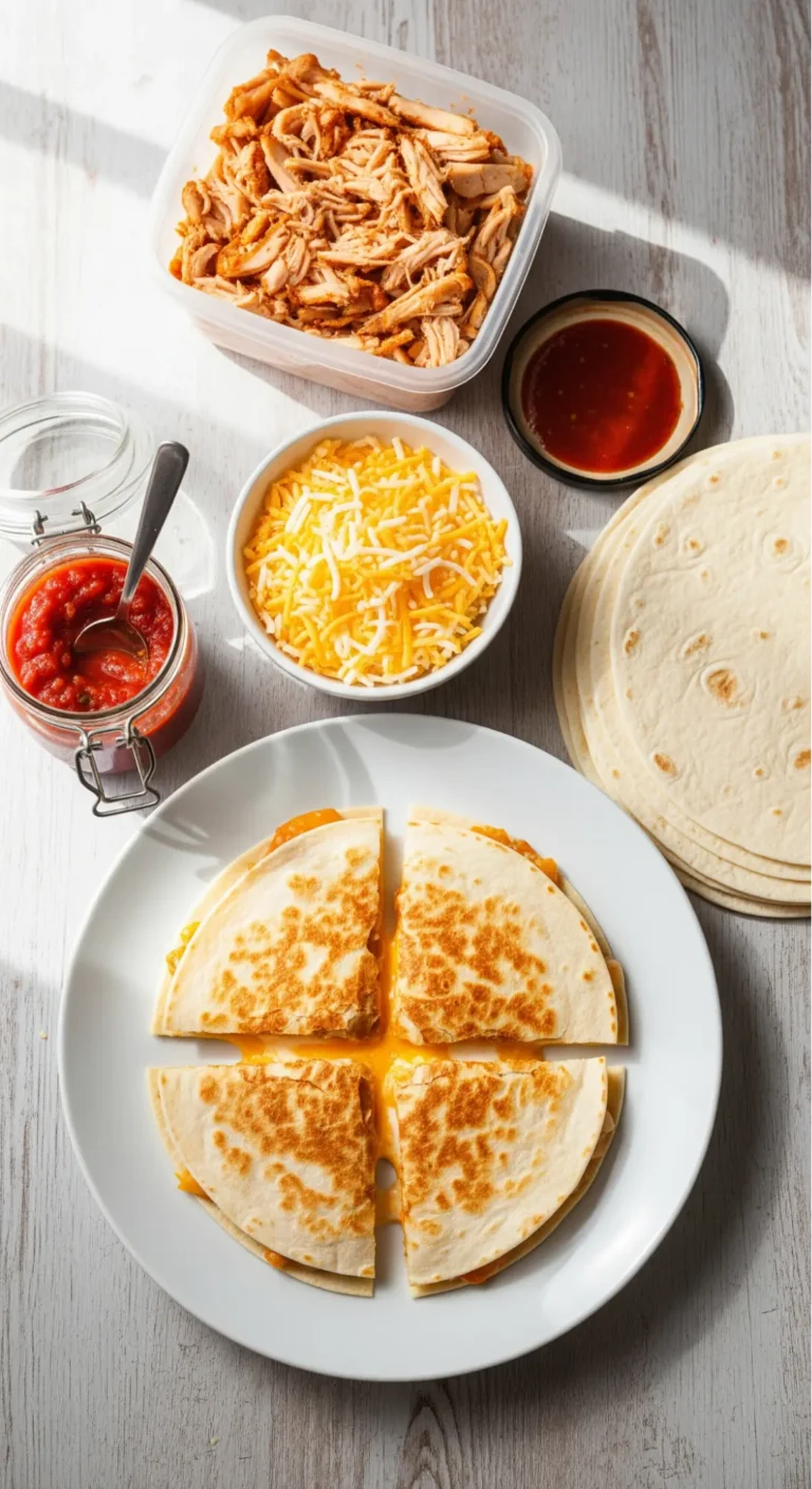 No-Chop Dinner Solutions: 7 Meals That Skip the Cutting Board 1 No-chop dinner recipe featuring rotisserie chicken quesadillas with ingredients, zero cutting board required, easy meal
