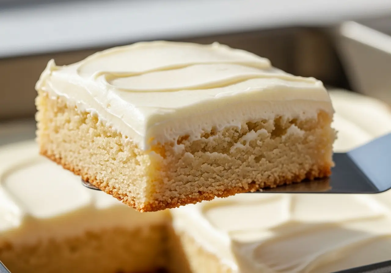 The Ultimate Sugar Cookie Bar Recipe: Soft, Buttery, and Ready in 30 Minutes 2 Soft sugar cookie bar with buttercream frosting showing perfect texture and golden bottom