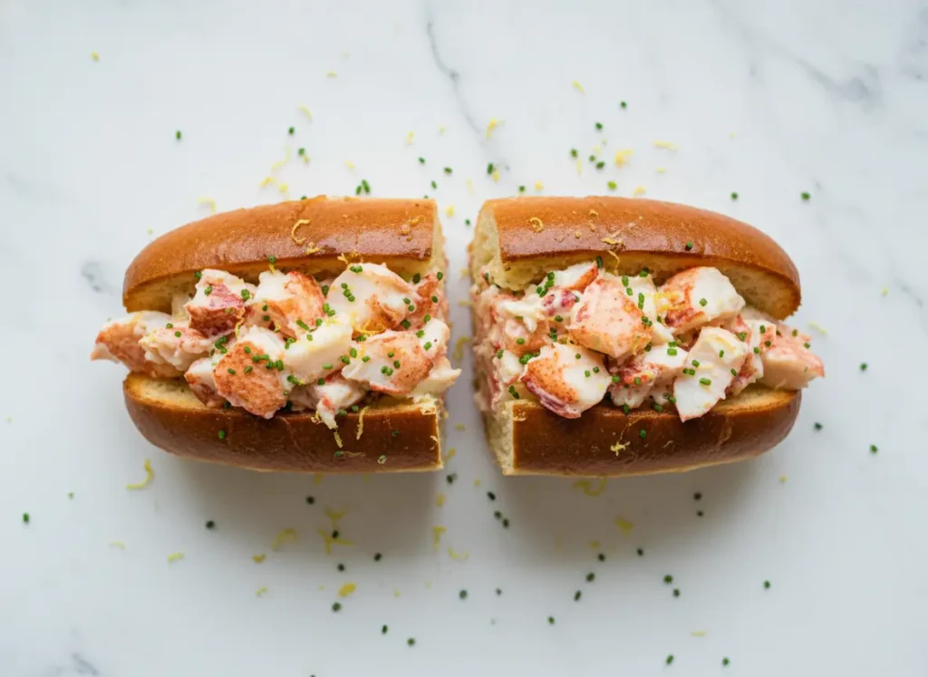 Why this lobster roll recipe works – juicy lobster chunks in toasted bun