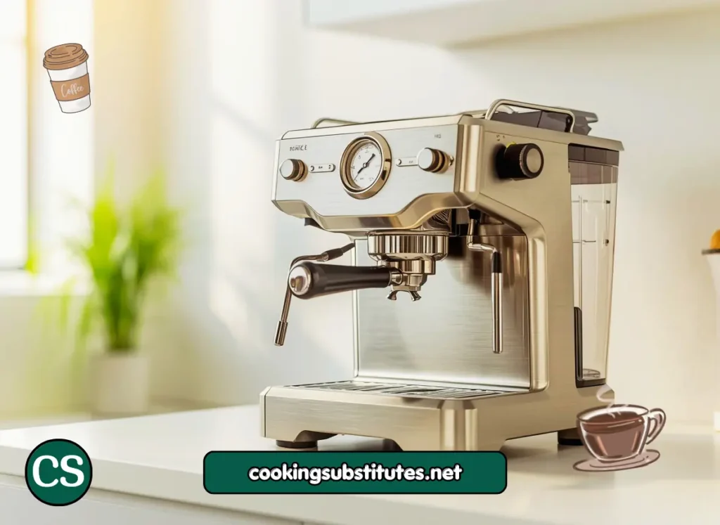 Breville Barista Express best all-in-one espresso machine for home use on kitchen counter