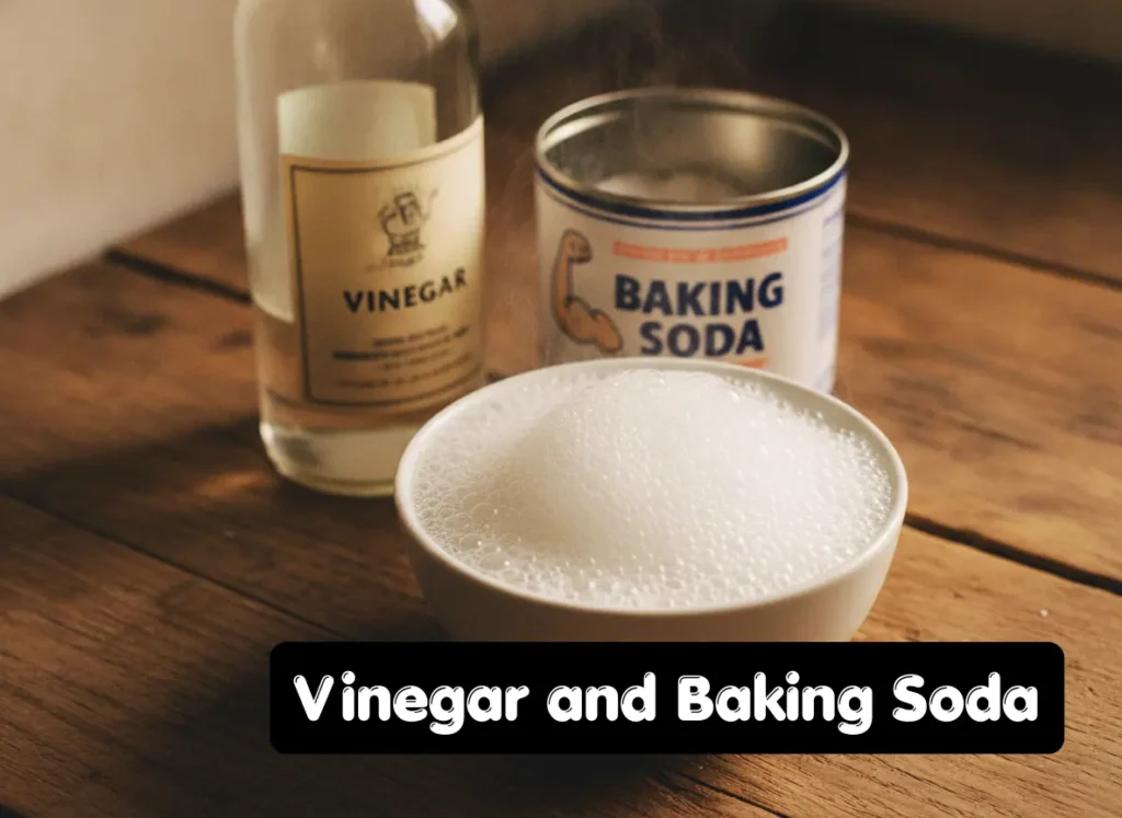Vinegar and baking soda fizzing mixture as an egg-free baking substitute for cake mix