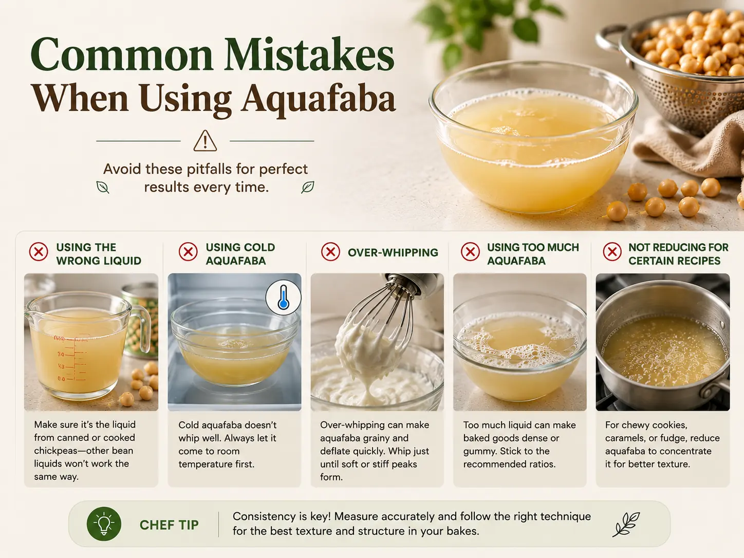 Common Aquafaba Mistakes