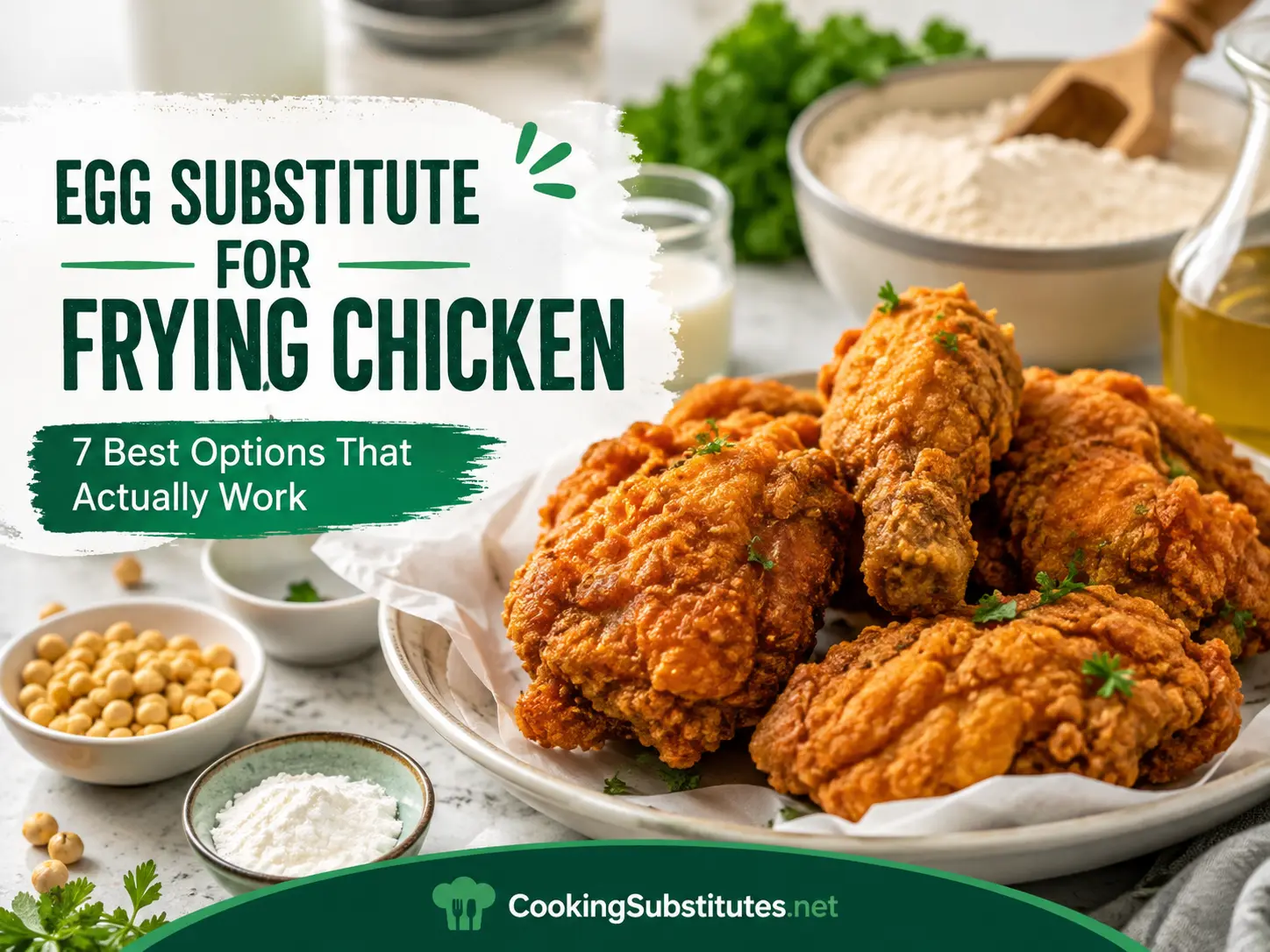 Egg Substitute for Frying Chicken: 7 Best Options That Actually Work 1 Egg Substitute for Frying Chicken 7 Best Options That Actually Work