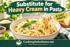 Substitute for heavy cream in pasta — creamy fettuccine made with an easy milk and butter swap